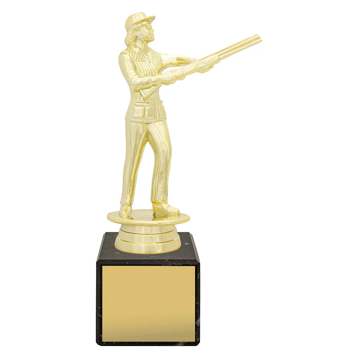 Gold marble column - female skeet with plastic / marble construction
