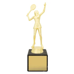 Gold marble column - female tennis with plastic / marble construction