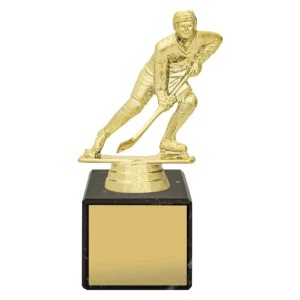 Gold marble column - ice hockey with plastic / marble construction