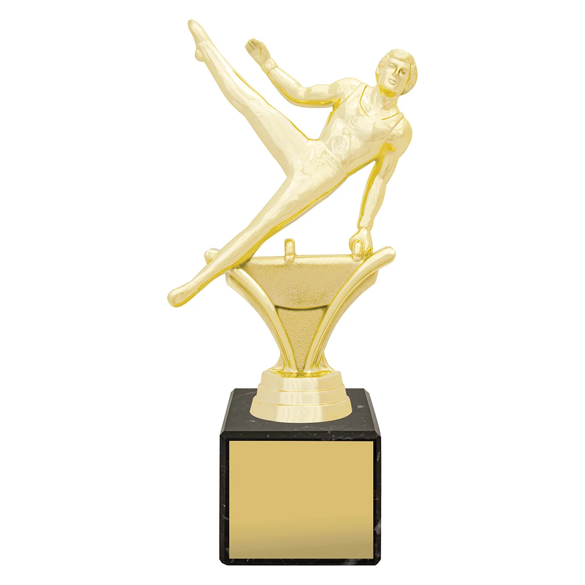 y8626a-gold Gold marble column - male gym with plastic / marble construction