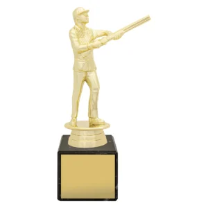 Gold marble column - male skeet with plastic / marble construction