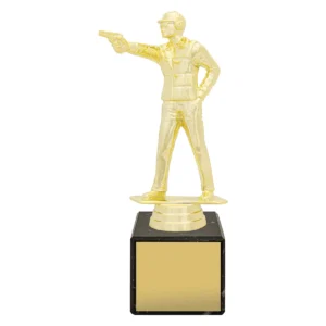 Gold marble column - pistol with plastic / marble construction