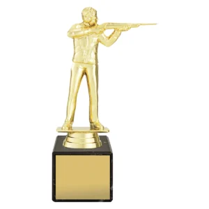 Gold marble column - rifle with plastic / marble construction