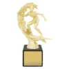 Gold marble column - surfing with plastic / marble construction