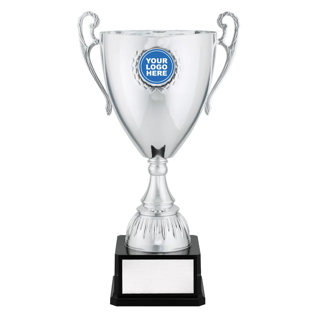 cup204-silver Silver marquee cup with plastic / metal construction