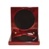 1404-3ch-cherry Cherry medal case with res / ilient construction