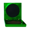 1404-2egn-electric-green Electric green medal case with res / ilient construction
