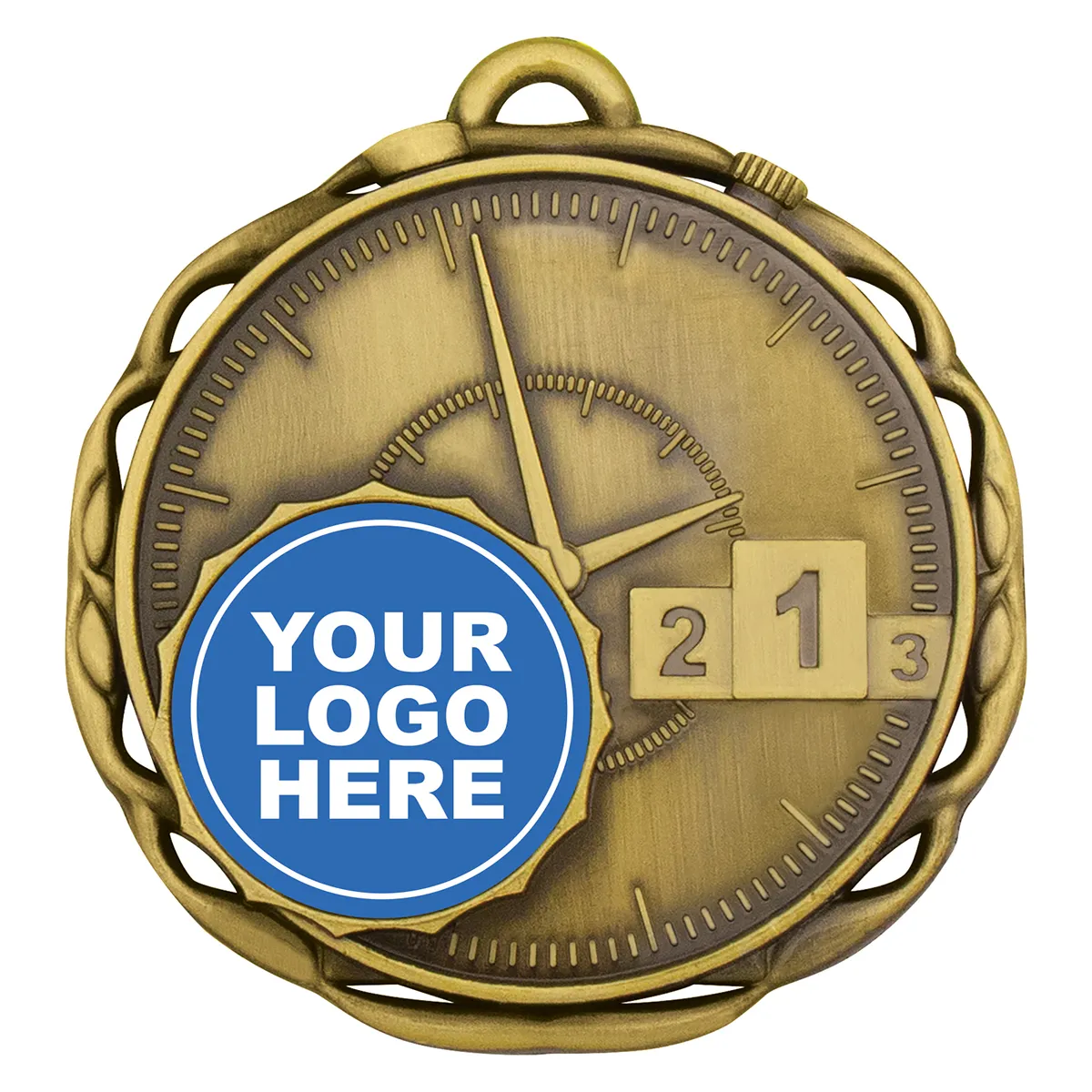 m12g-gold Gold medal stopwatch with metal construction