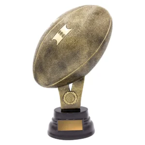 Gold mega ball pedestal with resin construction