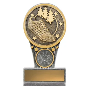 Silver & gold mini ikon - cross country with resin construction