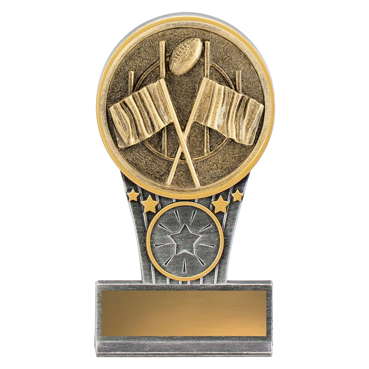 -gold Silver / gold mini ikon - goal with resin construction