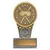 -gold Silver / gold mini ikon - ski with resin construction