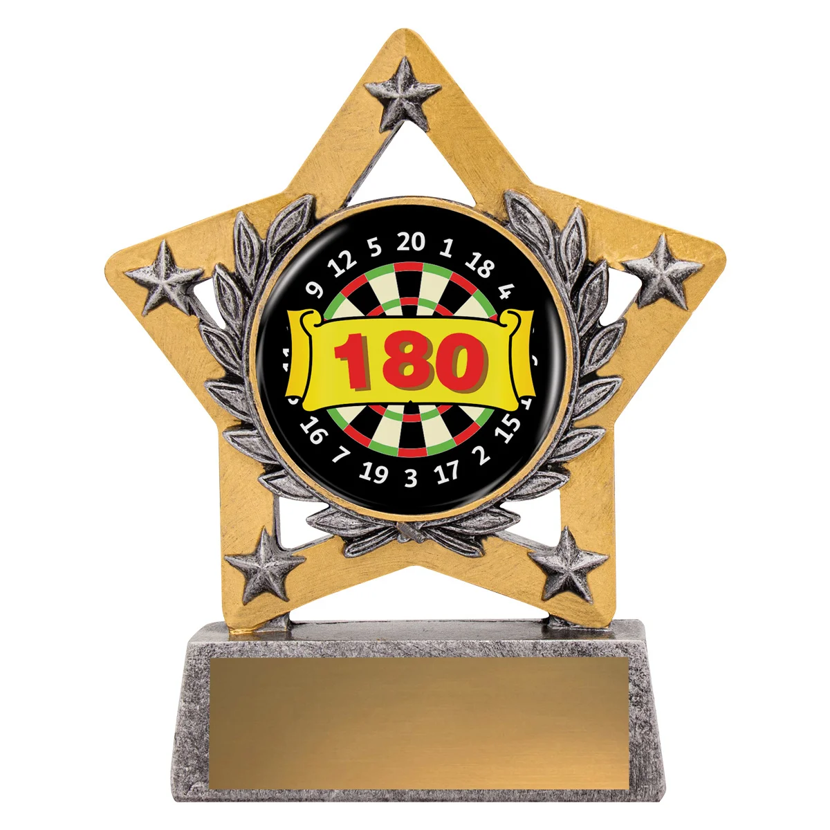 msk67-silver Silver mini star colour - 180 with resin construction
