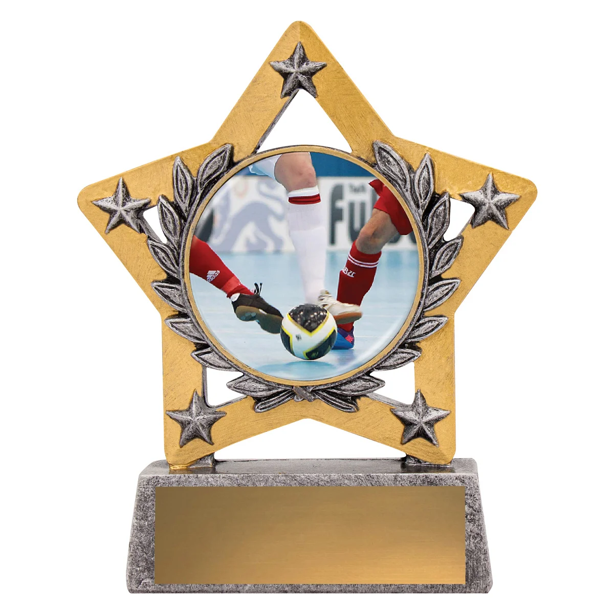 msc041-silver Silver mini star colour - futsal / indoor with resin construction