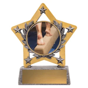 Silver mini star colour - gym balance with resin construction