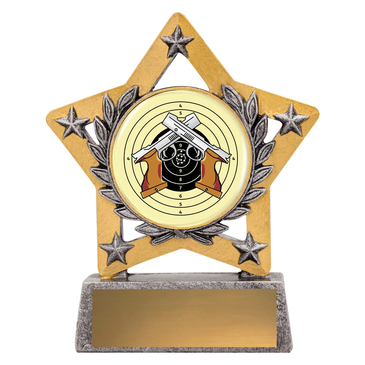 msk152-silver Silver mini star colour - shooting with resin construction
