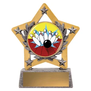 Silver mini star colour - strike with resin construction