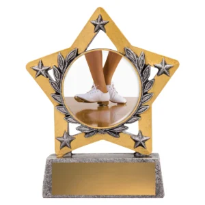 Silver mini star colour - tap with resin construction