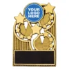 ps4g-gold Gold mini star plaques with plastic construction