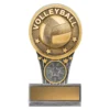km27-silver-and-gold Silver & gold mini volleyball ikon with resin construction