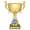 cup190b-gold Gold modena cup with plastic / metal / marble construction