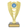 x510a-gold Gold modus holder with plastic / marble construction