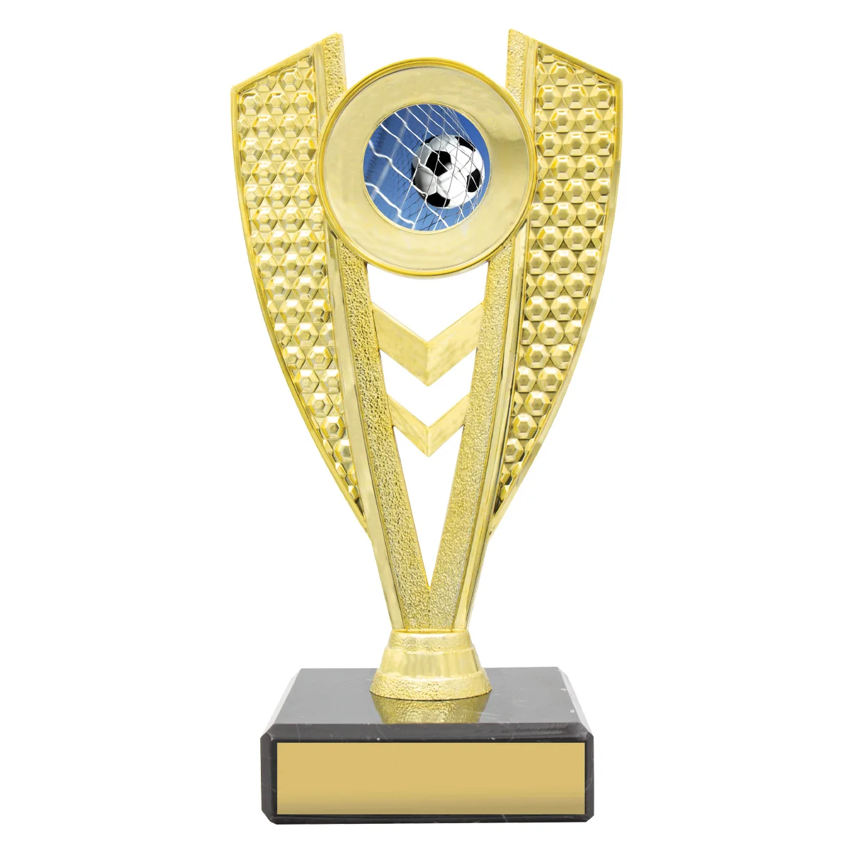 f518-gold Gold modus holder with plastic / marble construction