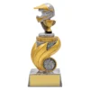 ur68a-silver Silver motocross flame with resin construction