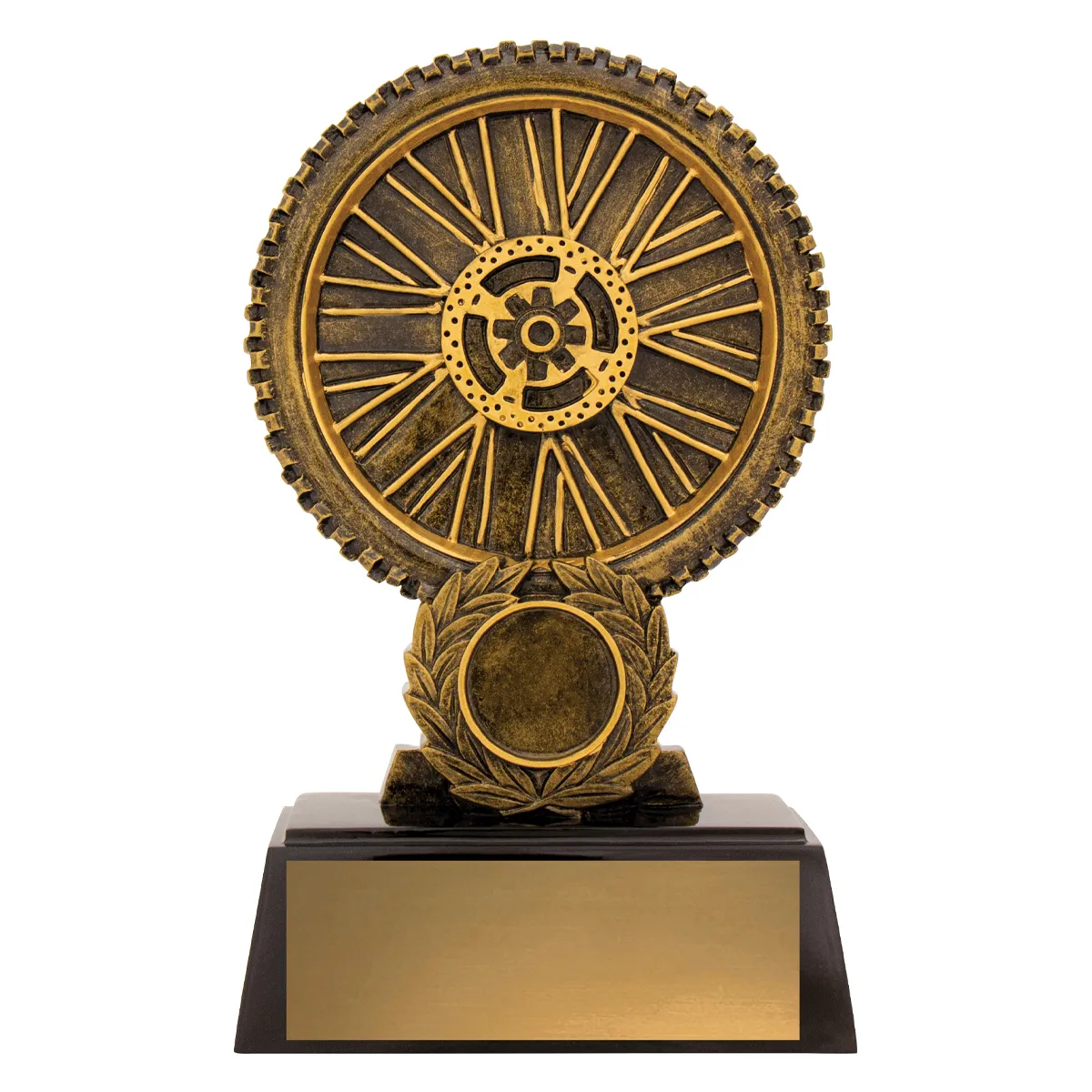 a319b-gold Gold motocross wheel with resin construction
