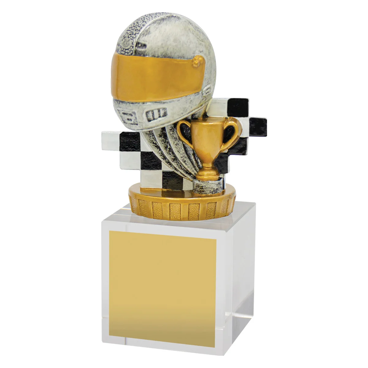 Silver motorsport budget crystal with crystal construction