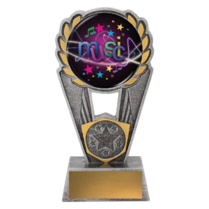 Silver music polaris - colour with resin construction