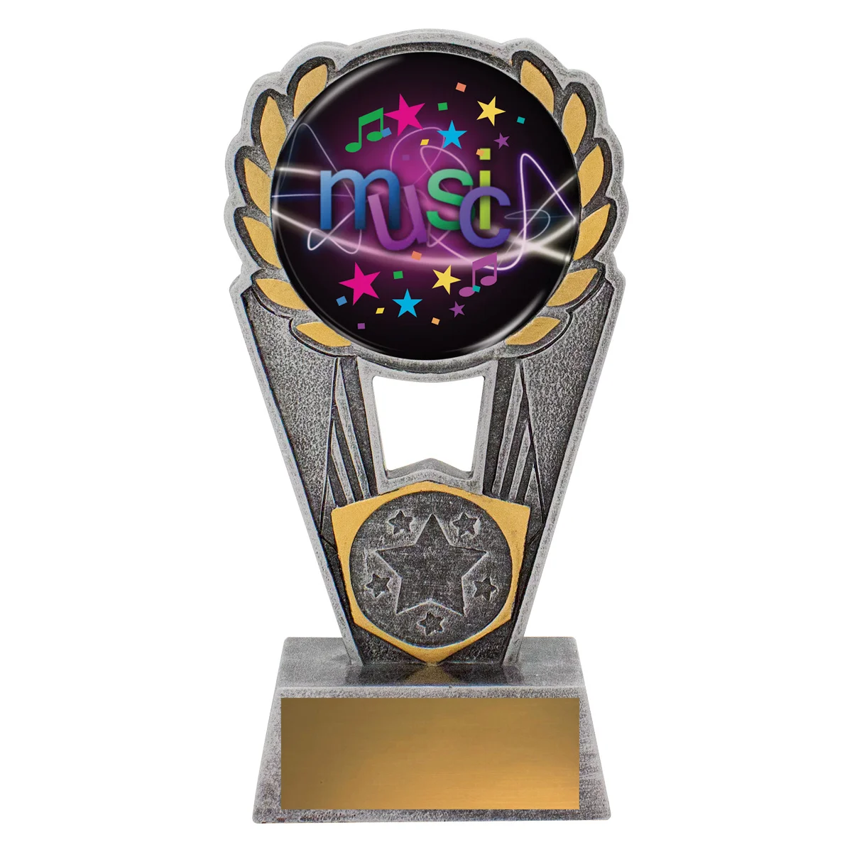 psc361a-silver Silver music polaris - colour with resin construction