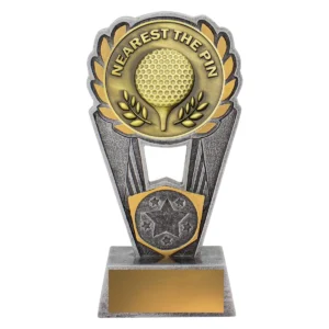Silver / gold nearest the pin polaris with resin / metal construction