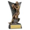 31291b-gold Gold netball delta with resin construction