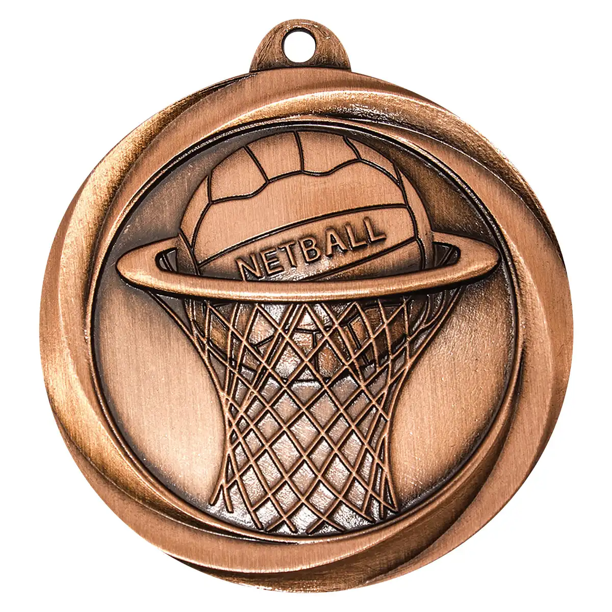 me911b-bronze Bronze netball econo with metal construction