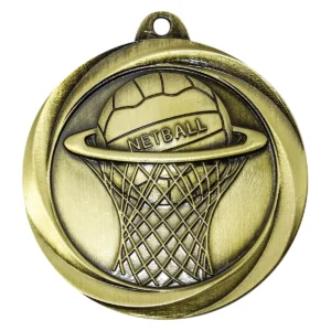 Gold netball econo with metal construction
