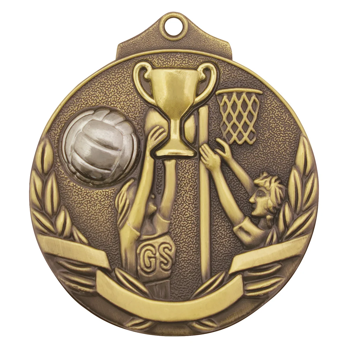 Gold netball two tone with metal construction