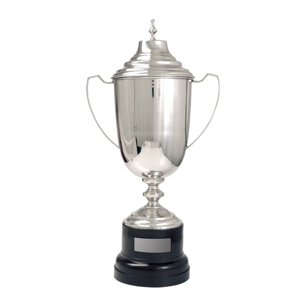 npb-cob491-silver Silver nickel plated cup on base with nickel plated brass construction