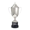 npb-cob490-silver Silver nickel plated cup on base with nickel plated brass construction
