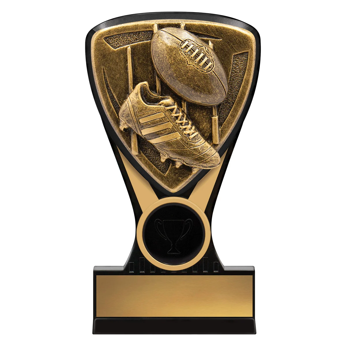 -gold Black / gold nova footy mini with plastic construction