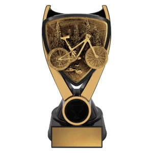 Black / gold nova - trail bike with resin construction