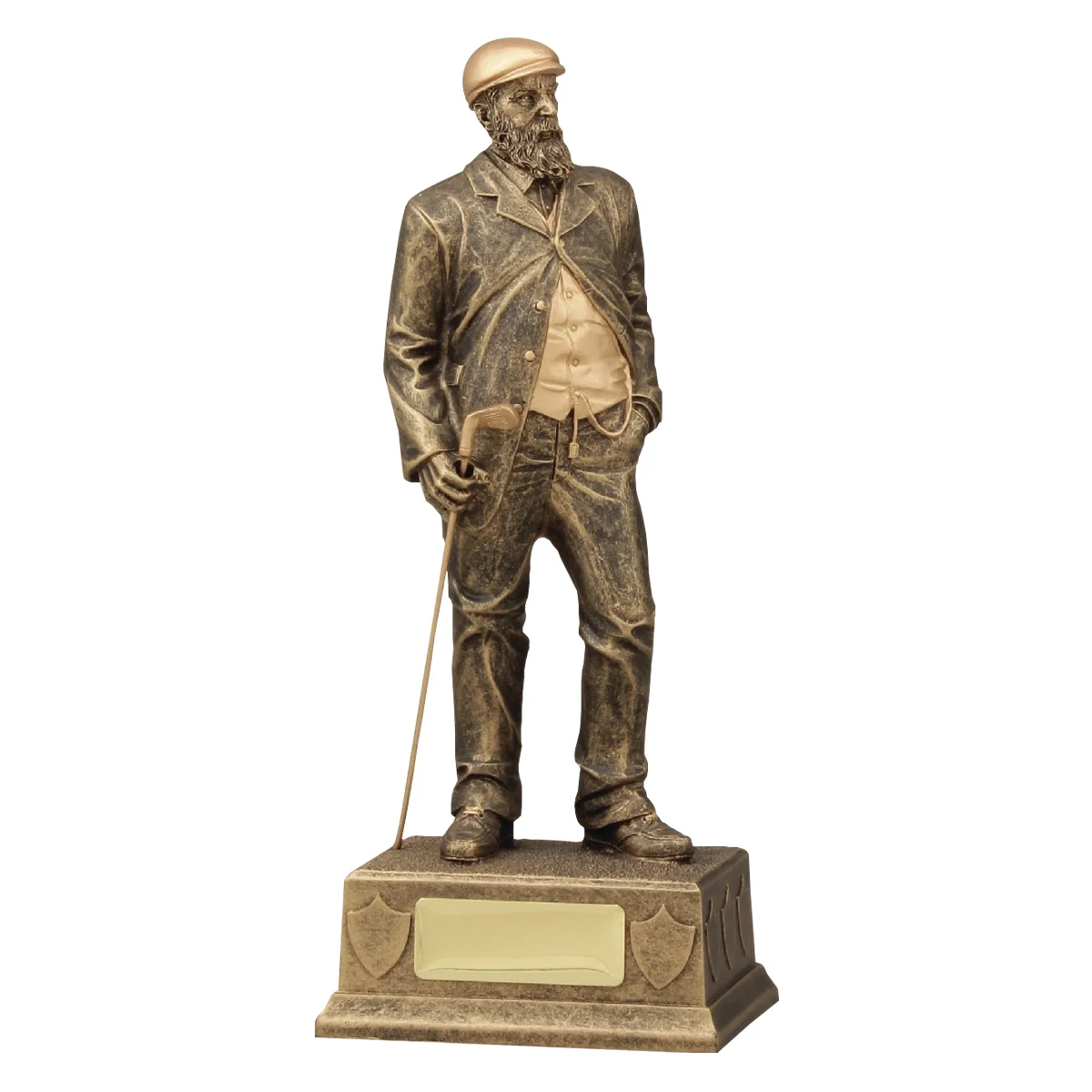 a1578-gold Gold old tom morris with resin construction