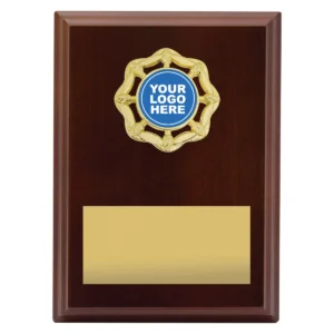 Walnut olive plaque with timber construction