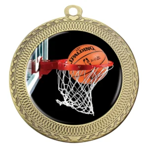 Gold ovation - basketball with metal construction