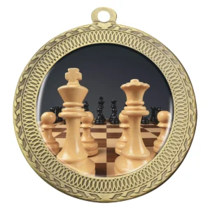 Gold ovation - chess with metal construction