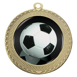 Gold ovation - football with metal construction