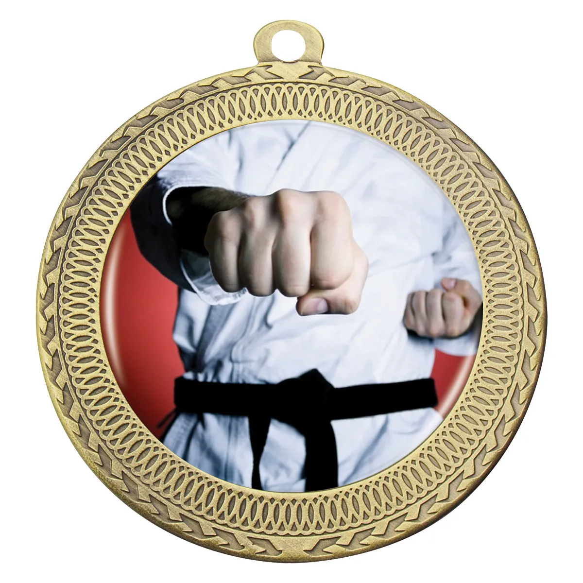 mvn451g-gold Gold ovation - martial arts with metal construction