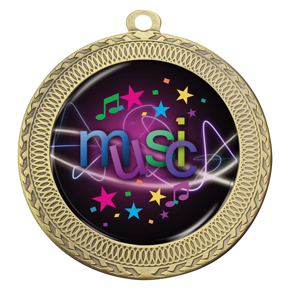 mvn361g-gold Gold ovation - music with metal construction