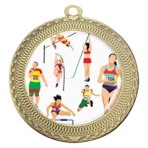 Gold ovation - track & field with metal construction