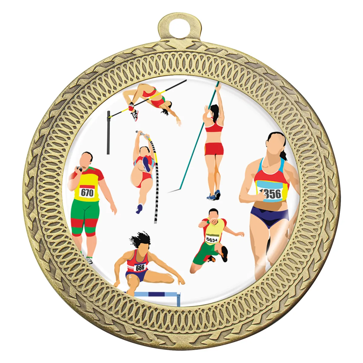mvn474g-gold Gold ovation - track & field with metal construction
